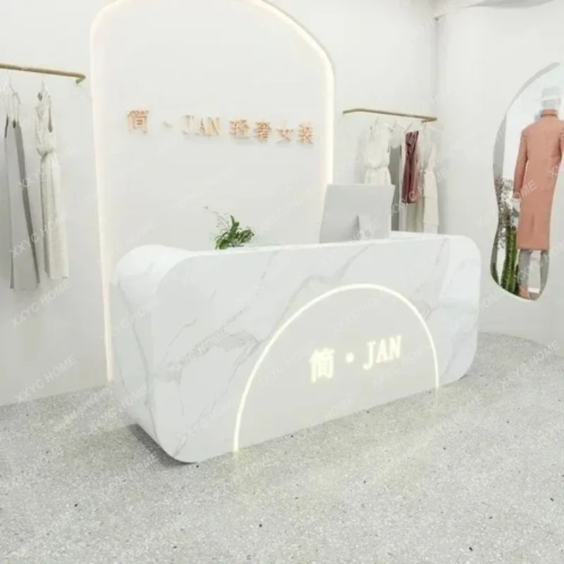 XX Replica Pulpit Front Desk Lectern Cash Register Mobile Podium Stand Hair Counter Organizers  Postmodern Furnit