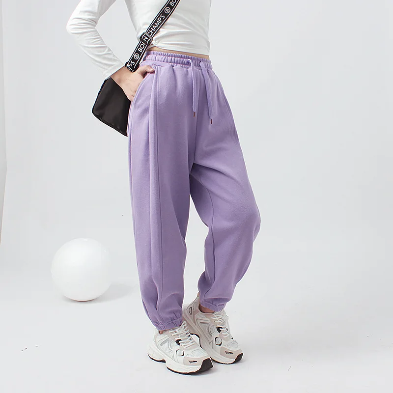 Girls Autumn Clothes Korean Version Fashion Kids Loose Sports Causal Pants Children Elastic Trousers Teenagers Sweatpants