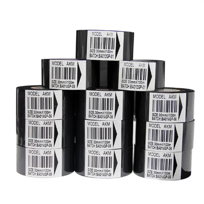 10pcs Thermal Ribbon Of Ribbon Printing Machine 30*100m Date Code Ribbon Printer Accessory Printing Ribbon For Dy-8 Hp-241b