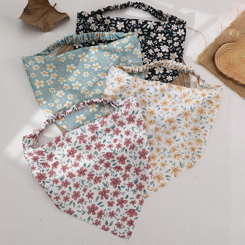 Lace Trim Cami - Набор из 4 штук: цветочные тюрбаны-повязки