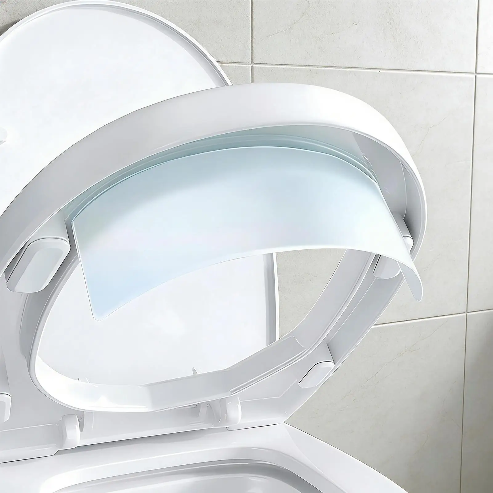 Urine Guard for Toilet Seat Prevents Spillage 10 Inch Pee Splash Guard for Toilet Seat for Bathroom Apartment Dorm Public