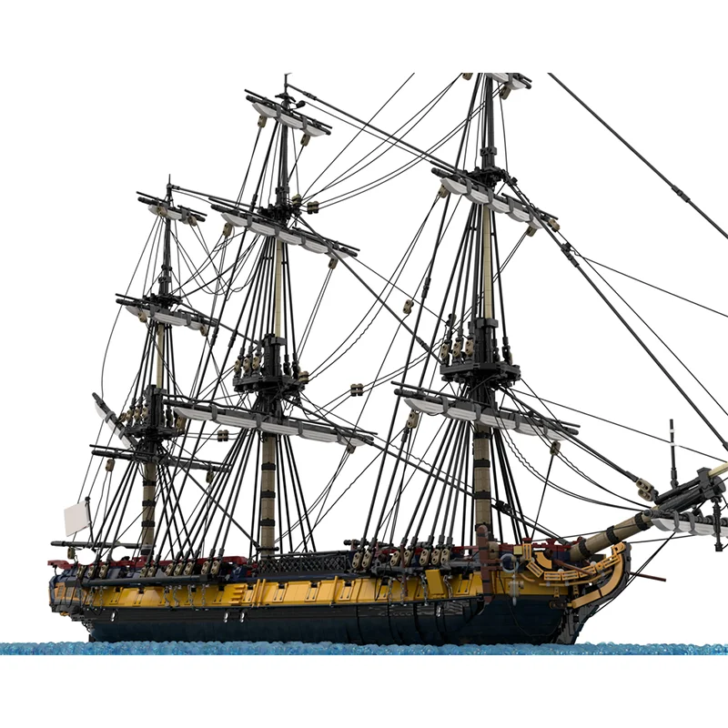 New 7920Pcs Moc European Medieval Pirates Series Euryalus Alt.color Warship Creative Ideas Flagship Toy Gift Building Blocks