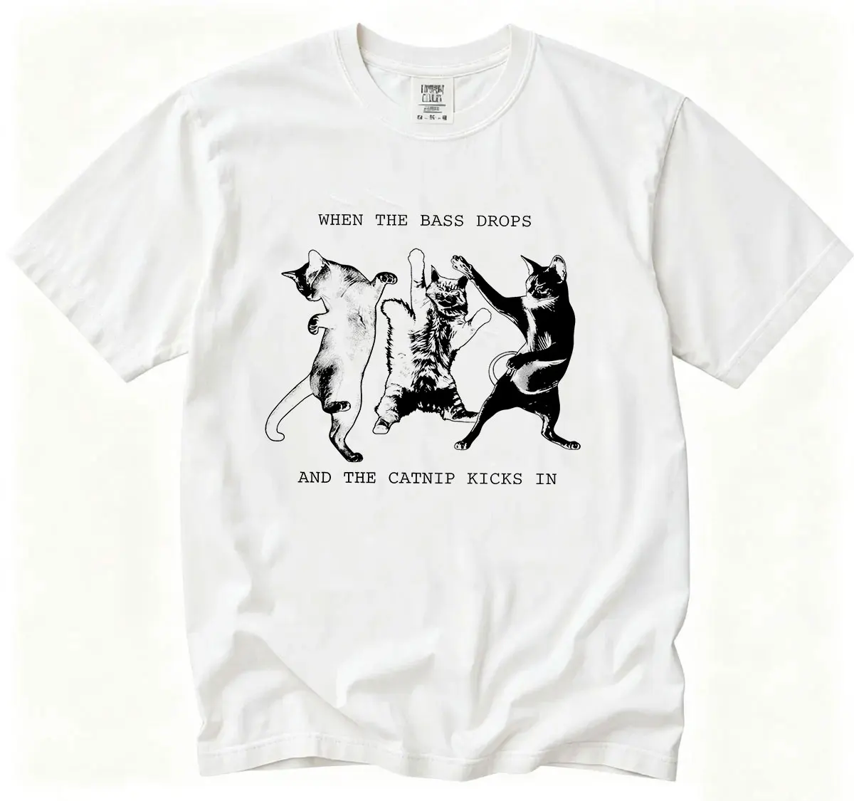 Funny Dancing Cat Meme T Shirt Men Women Humor Clothing Fashion Short Sleeve T-shirt Vintage High Quality O-Neck Cotton T-shirt