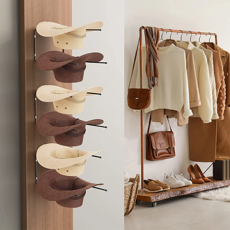 Hat Rack Wall Display Cowboy Holder Cap Western Organizer Hanger Hangers Baseball Hooks Storage Mounted Mount Hook Stand