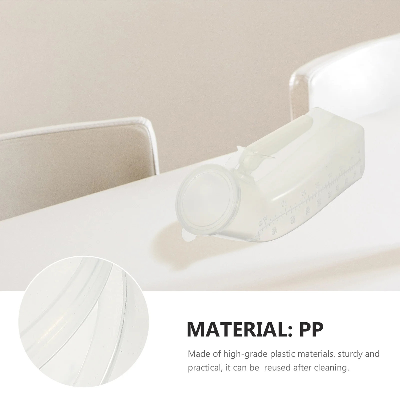 

2Pcs 1000Ml Elder Urinal Portable Reusable Urine Bottle for Old People Bedside Hospital Travel Outdoor Easy Clean Leakproof