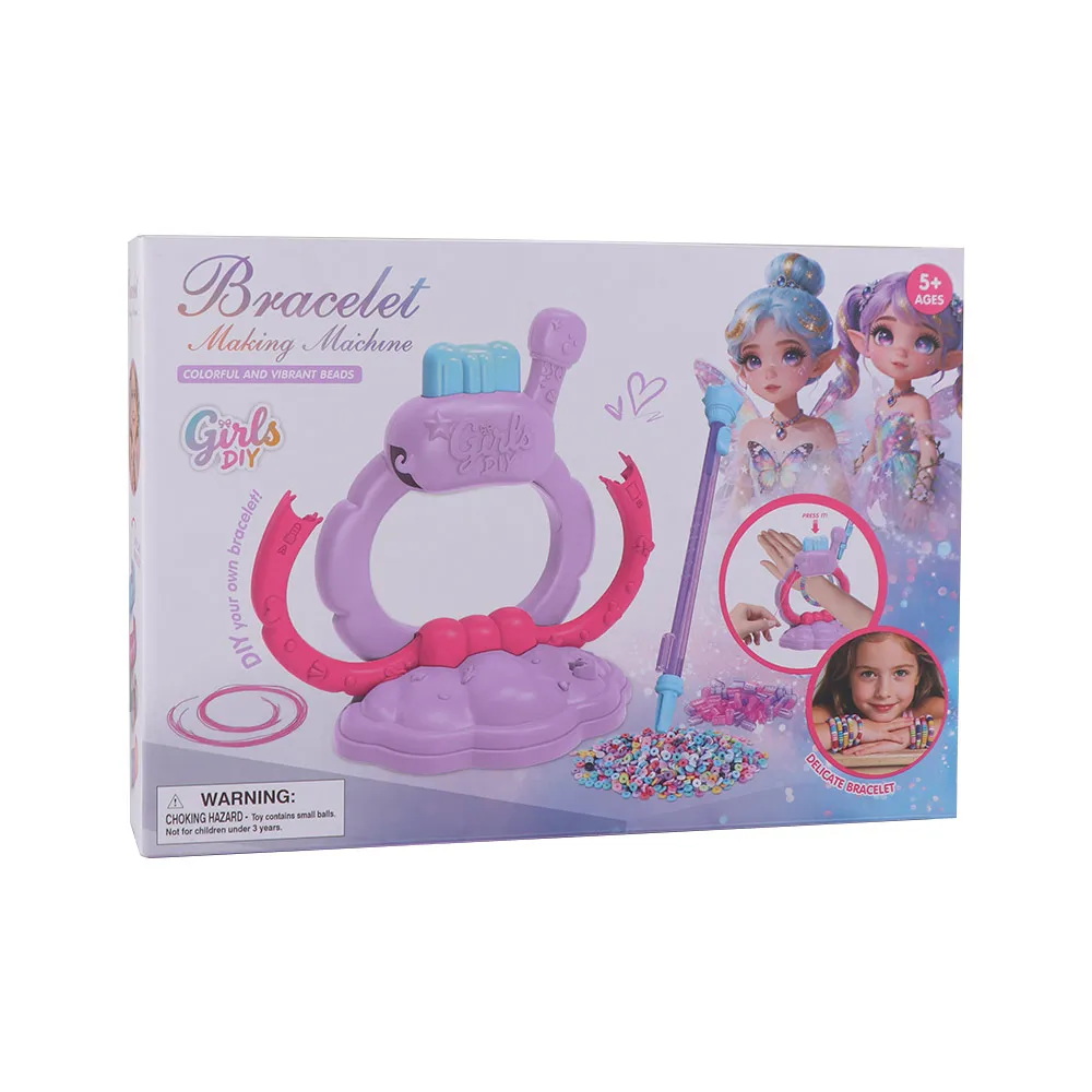 1Set Handmade Bracelet Making Kit DIY Funny Bracelets String Maker Kit Easy To Use Convenient DIY Bracelet Weaving Machine