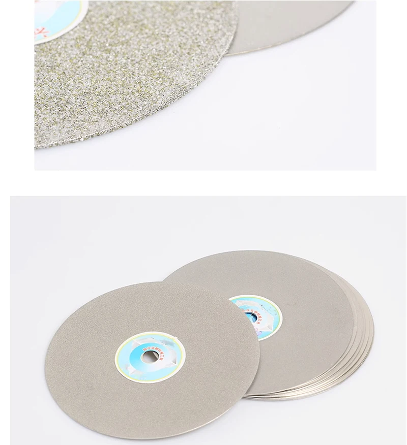 6" 150mm 12,7mm Loch Schleif- und Polierscheibe für Lapidararbeiten 500 1200 3000 # Diamantbeschichtetes Flachschleifwerkzeug – Detail 3