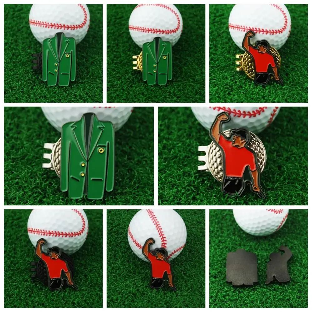 Durable Alloy Marker Golf Ball Mark Green Jacket Magnet Golf Hat Clip Lightweight Tiger Golf Clip Marker Mark Golf Ball Position