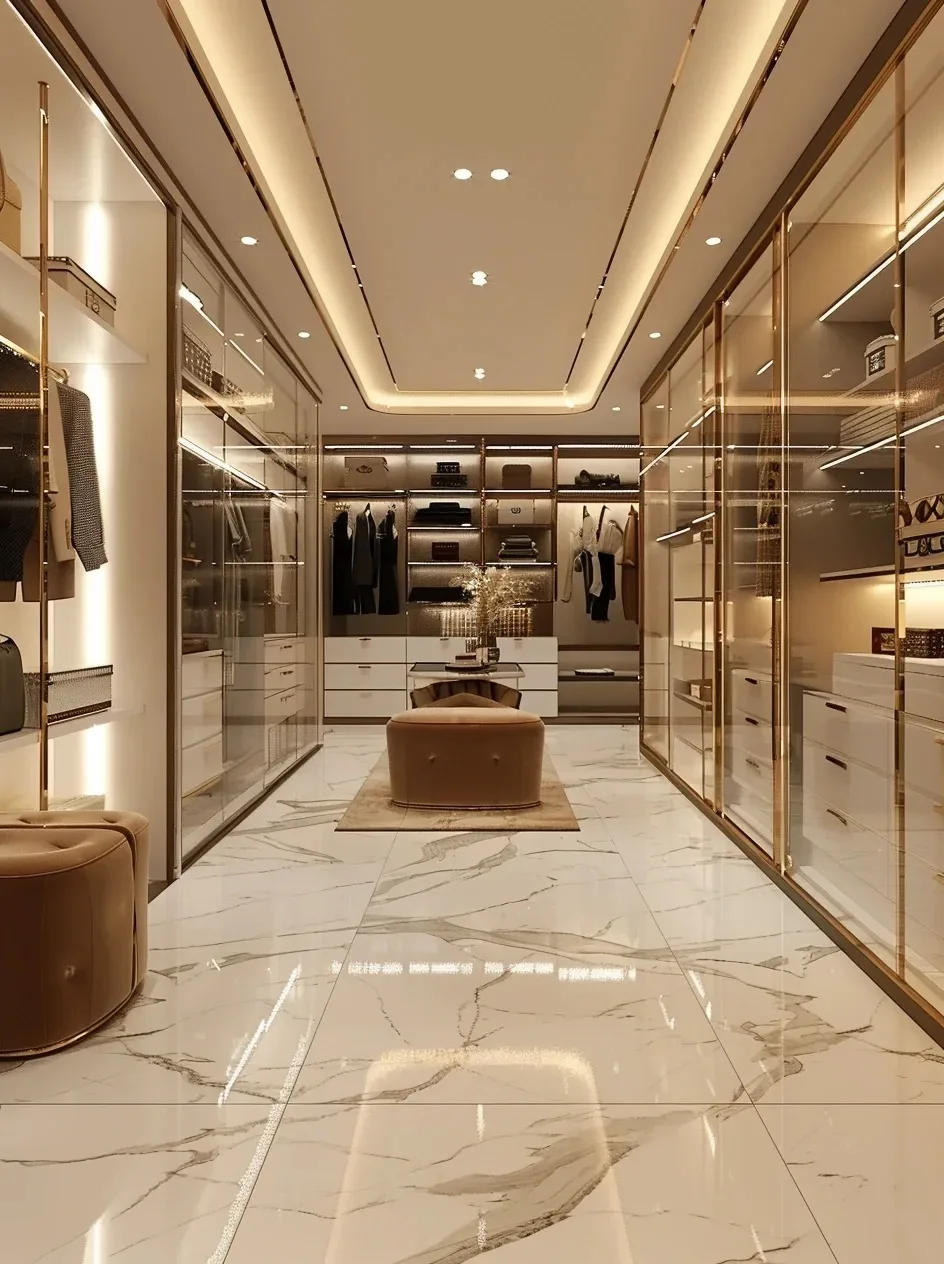 أحدث تصميم لعام 2025، مرحاض مفتوح للمشي، مبيعات المصنع مباشرة، تصميم مجاني لخزانة الملابس