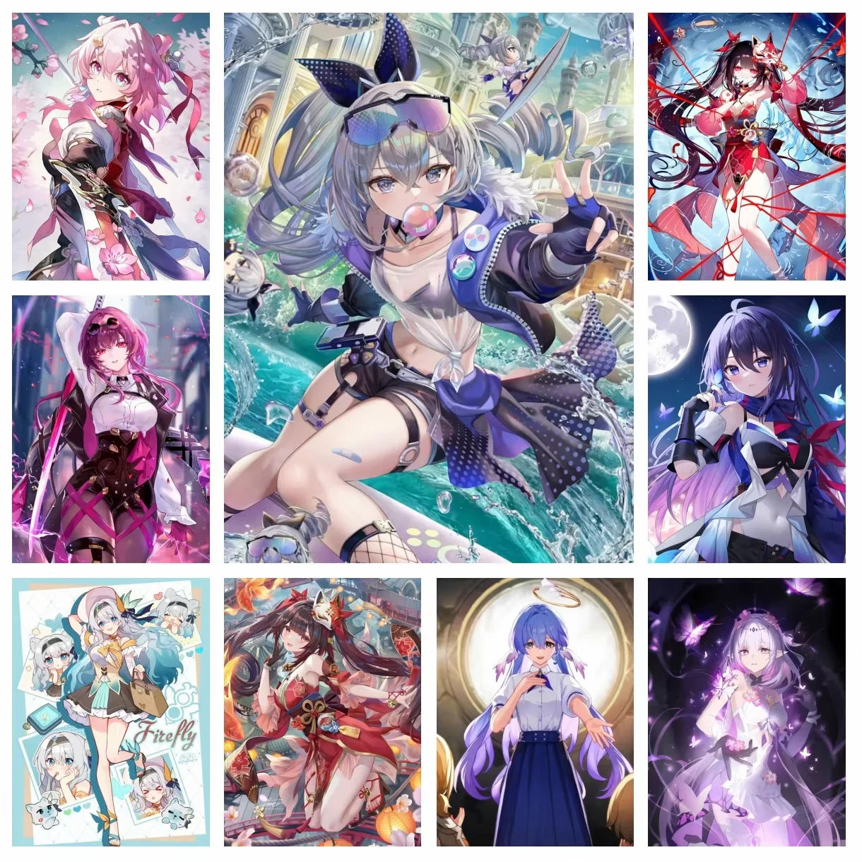 5D Honkai Star Rail Video Game Diamond Painting Game Girl Cross Stitch Kit Embroidery Picture Mosaic Home Decoration