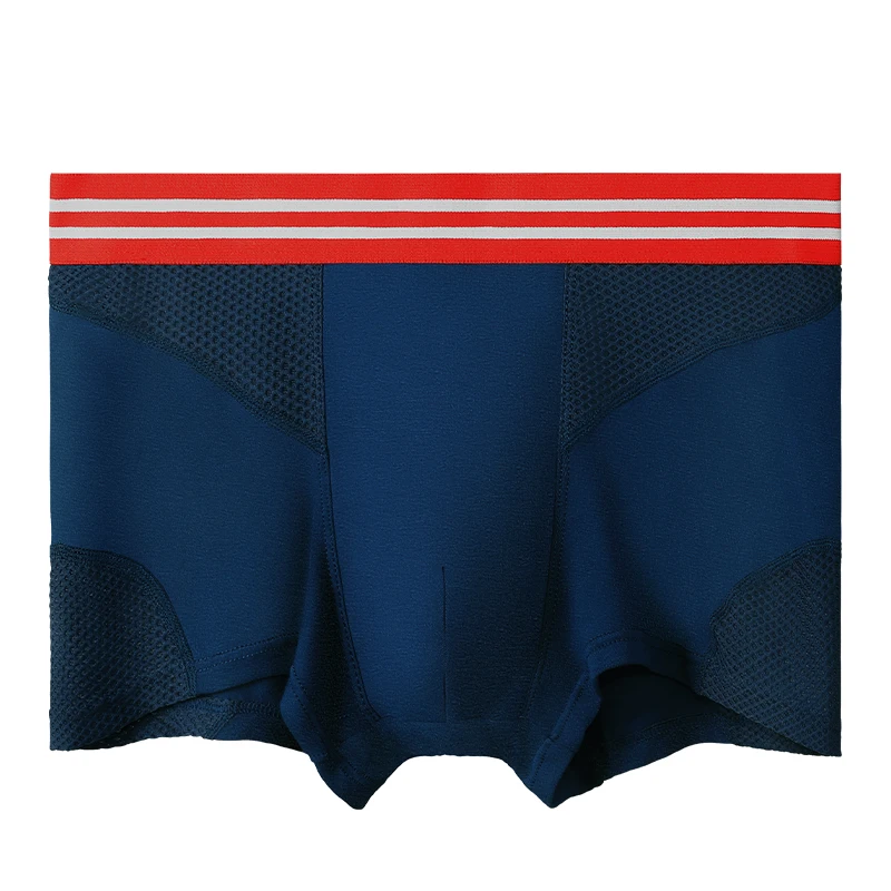 

5PCS Underpants, men's boxer briefs, made of modal with mesh holes for breathability, men's boxer shorts, men's sports shorts in