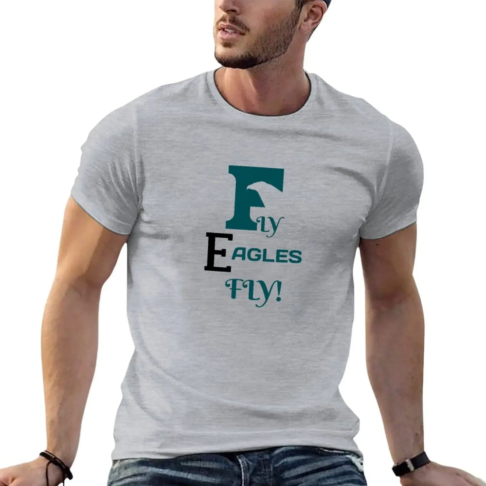 

Eagle T-shirt sports fans summer tops Short sleeve tee men clothes