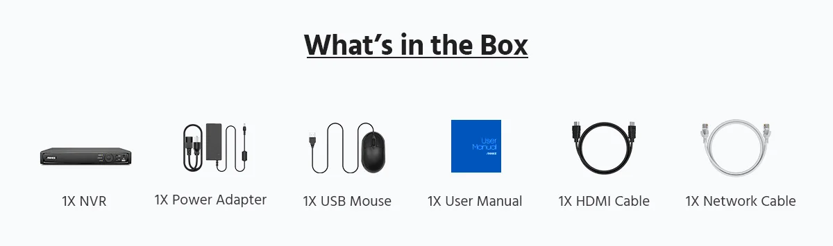 ANNKE 8CH 12MP For Professional Surveillance NVR H.265+ PoE Network Video Recorder Smart Playback Recorder NVR Motion Alerts