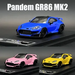 In Stock Fuji 1:64 Pandem GR86 MK2 Rocket Bunny Diecast Diorama Car Model Collection Miniature Toy