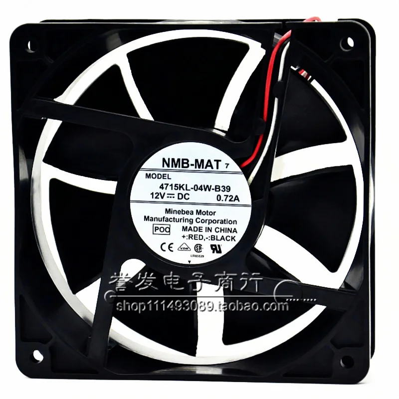 جديد الأصلي 4715KL-04W-B39 12V 0.72A 12038 120x120x38 مللي متر مروحة التبريد المبرد