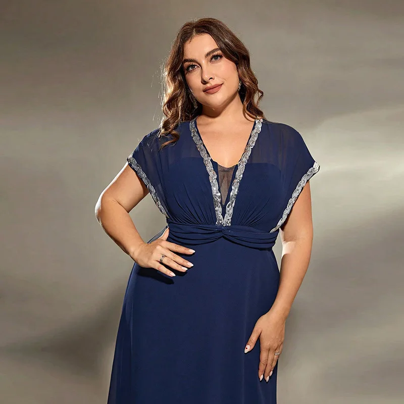 Afslankende Kant Diepe V Neline Dr Hoge Taille Crossbody Cotail Par Dr Sexy Bloemenprint Zijde Dames Faion