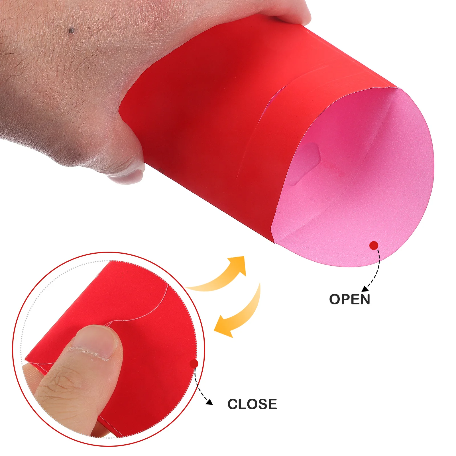 

6 Pcs Zodiac Sign Is Seal Red Money Envelopes Chinese New Year Pockets Small Lunar Wedding Style