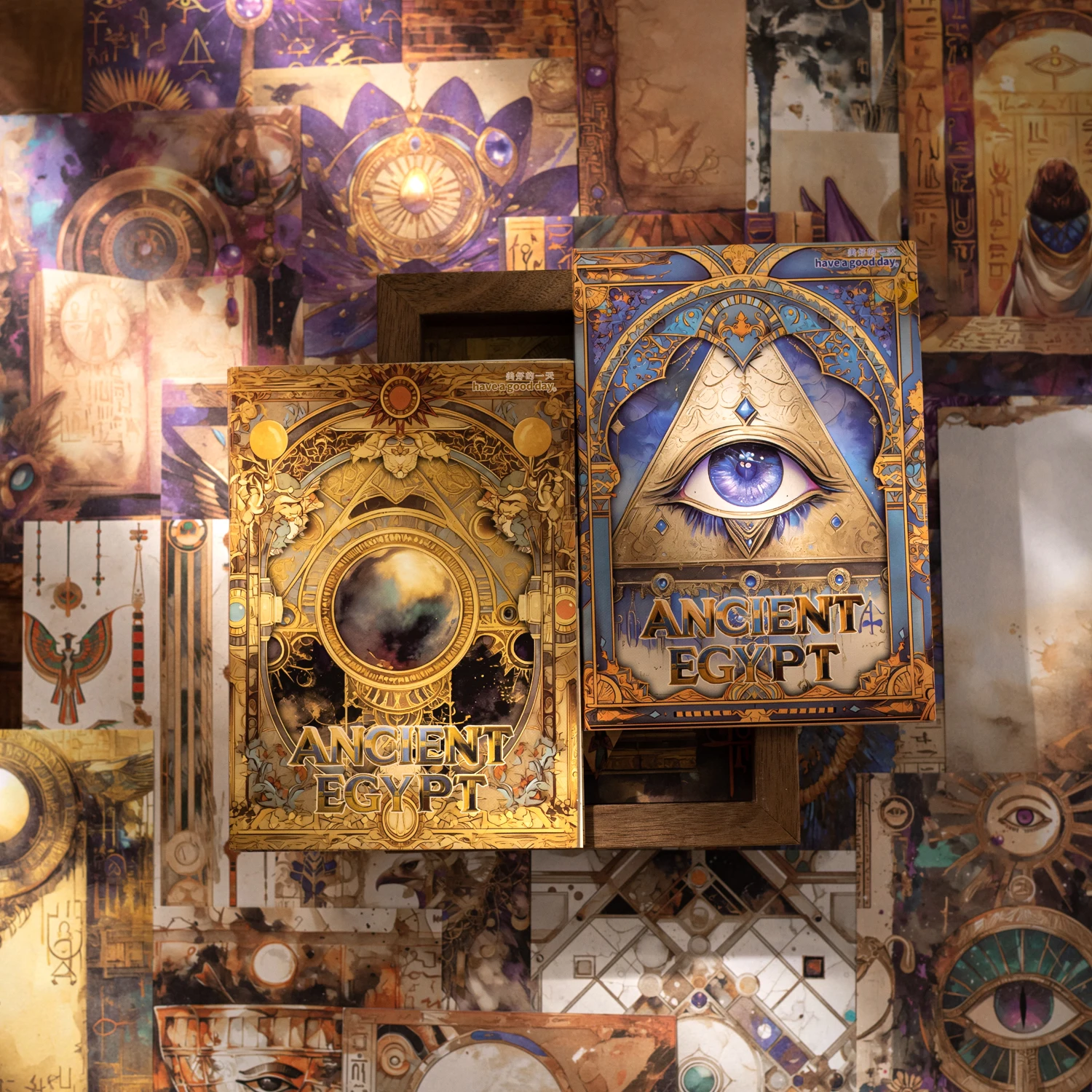 Ancient Egypt Series Vintage Baroque Character Pyramid Landscape Material Paper Creative DIY Junk Journal Collage Stationery