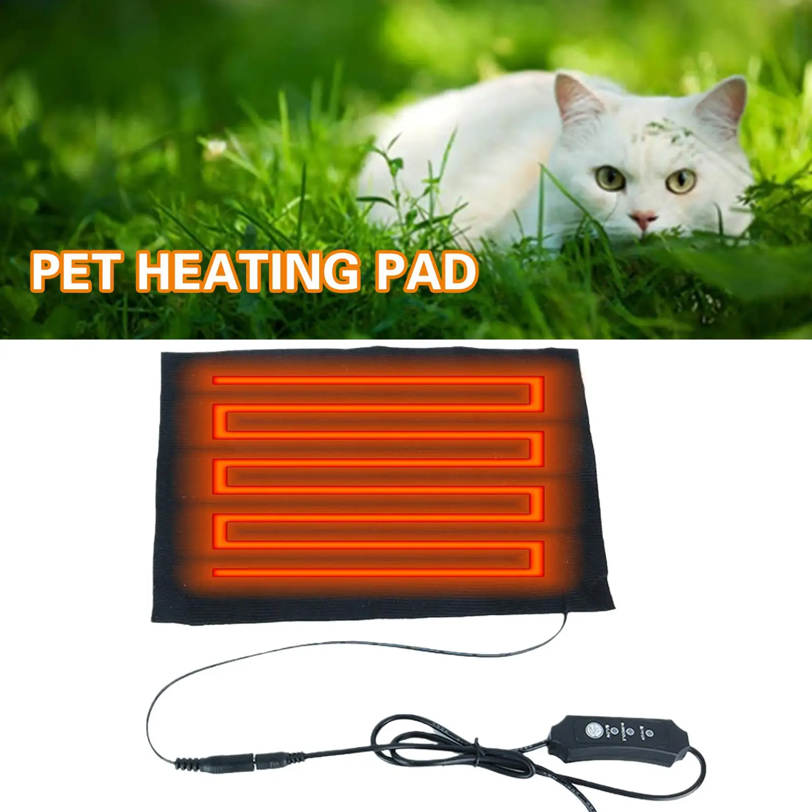 USB 3 Level Electric Heating Pad Pet Dog Cat Bed Warmer Warm Home Winter Office 2A Carpet Mat Electric Pad Heater 5V Chair A2A1