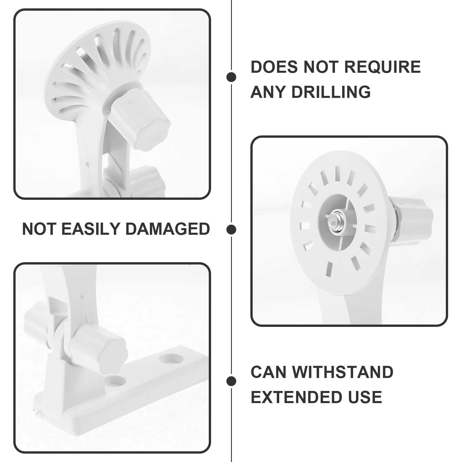

Non-Drilling Monitor Bracket Adjustable ABS Security Camera Mount Rotatable Wall Mount Camera Stand Holder System Bracket