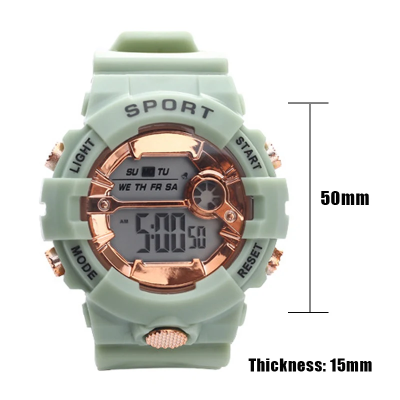 Electronic Watch Student Sports Korean Style Simple Temperament Watch Male Sports Waterproof Electronic Watch