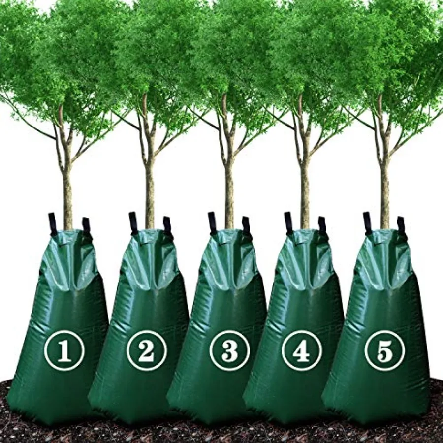 

20 Gallon Tree Watering Bags Reusable Heavy Duty Slow Release Water Bags for Trees Premium PVC Tree Drip Irrigation Bags Pack