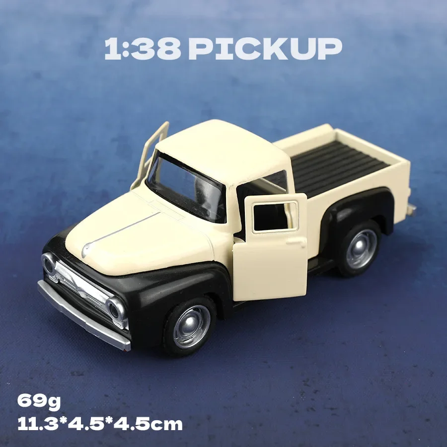 لعبة الالتقاط المصنوعة من خليط معدني كلاسيكي نموذج سيارة آلية التراجع العتيق لعبة سيارة قابلة للجمع للأطفال والجامعات