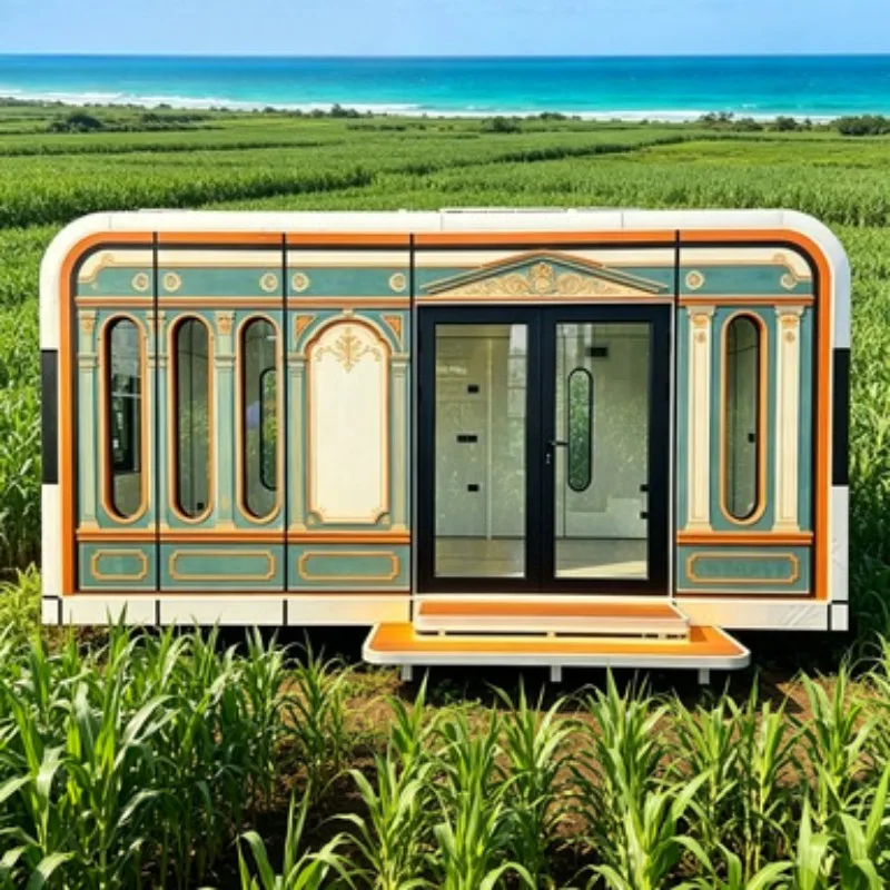 Portable Foldable Container House Prefab Tiny Home 20ft 40ft Modular Mobile Living Camping Office Easy Install