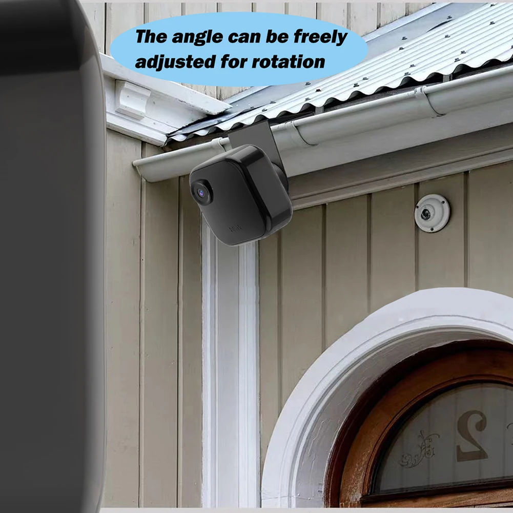 Door/Gutter Mount 360°Adjustable Bracket Holder Anti-Theft Security Camera Mounting Accessories for Blink Outdoor 4 (4th Gen)