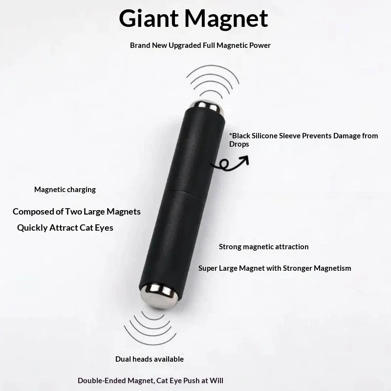 Starker magnetischer zylindrischer Nagelmagnet-Stift, magnetisches Cat-Eye-Gel-Polish-Nagelkunst-Set für DIY-Salon, Studio oder Heimgebrauch – Detail 6