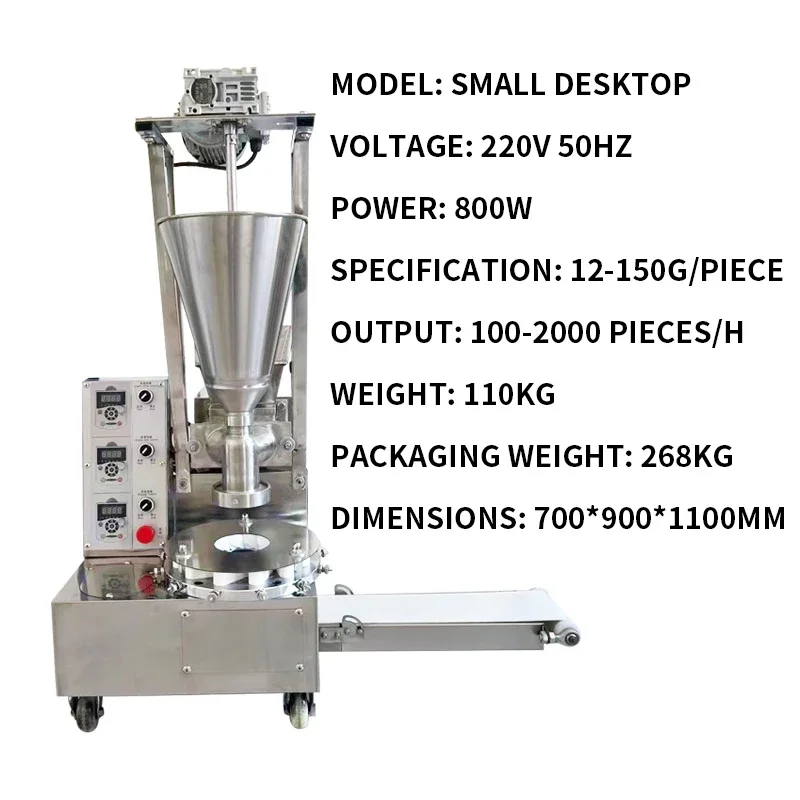 Fully Automatic Steamed Bun Machine Tabletop Chinese Dim Sum Machine Price Small Semi-Automatic Bun Siomai Chinese Baozi Machine