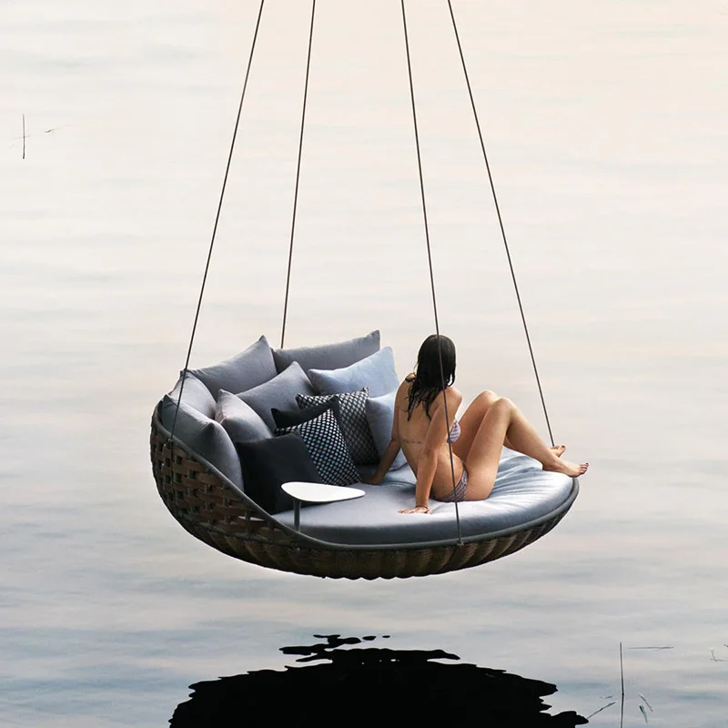 Indoor hanging hammock household bedroom rocking bed Internet celebrity bed and breakfast hammock recliner