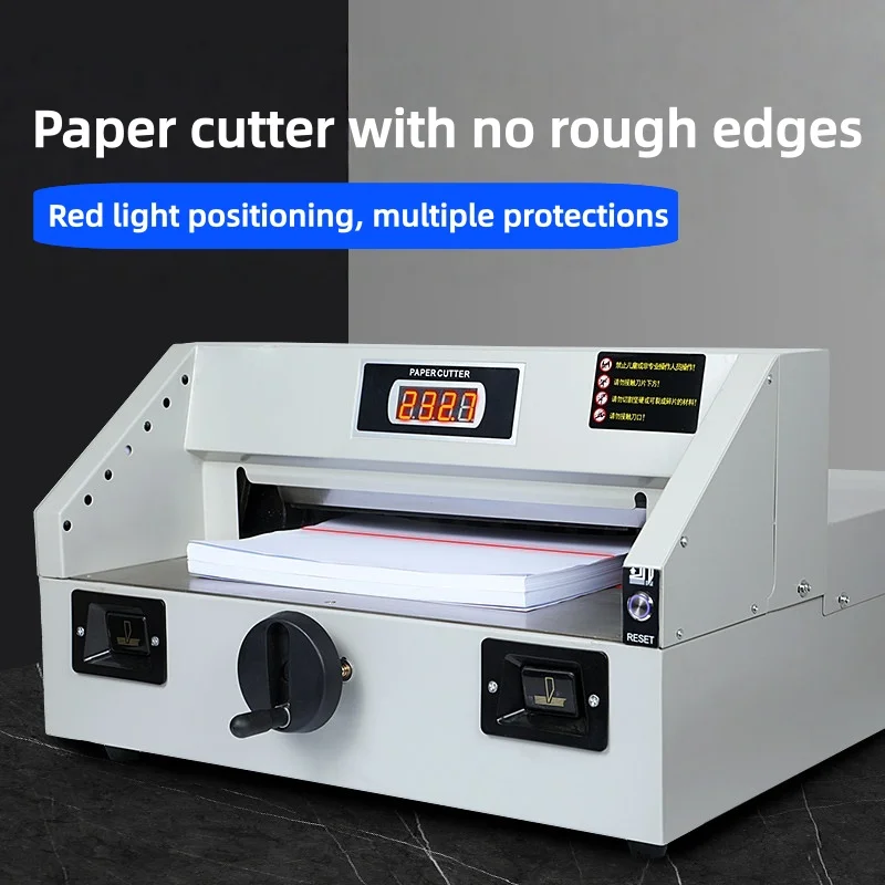 Digital Control Electric Stack Paper Cutter Duty Guillotine Paper Trimmer Thick Layer Book Cover Cardstock Cutting Customized