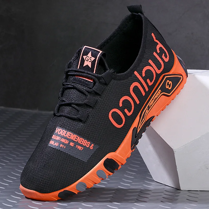 

2025 Men's Vulcanize Shoes Breathable Lightweight Sneakers Outdoor Mesh Black Shoes Athletic Jogging Tenis Walking Shoes Man