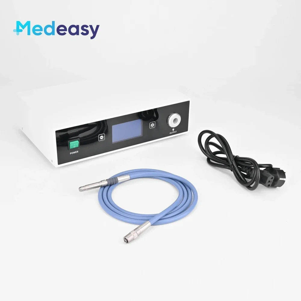 New Type 100W Medical Led Cold Light Source with 1.8m Fiber Optic Cable for Endoscopy ENT Laparoscopy Urology