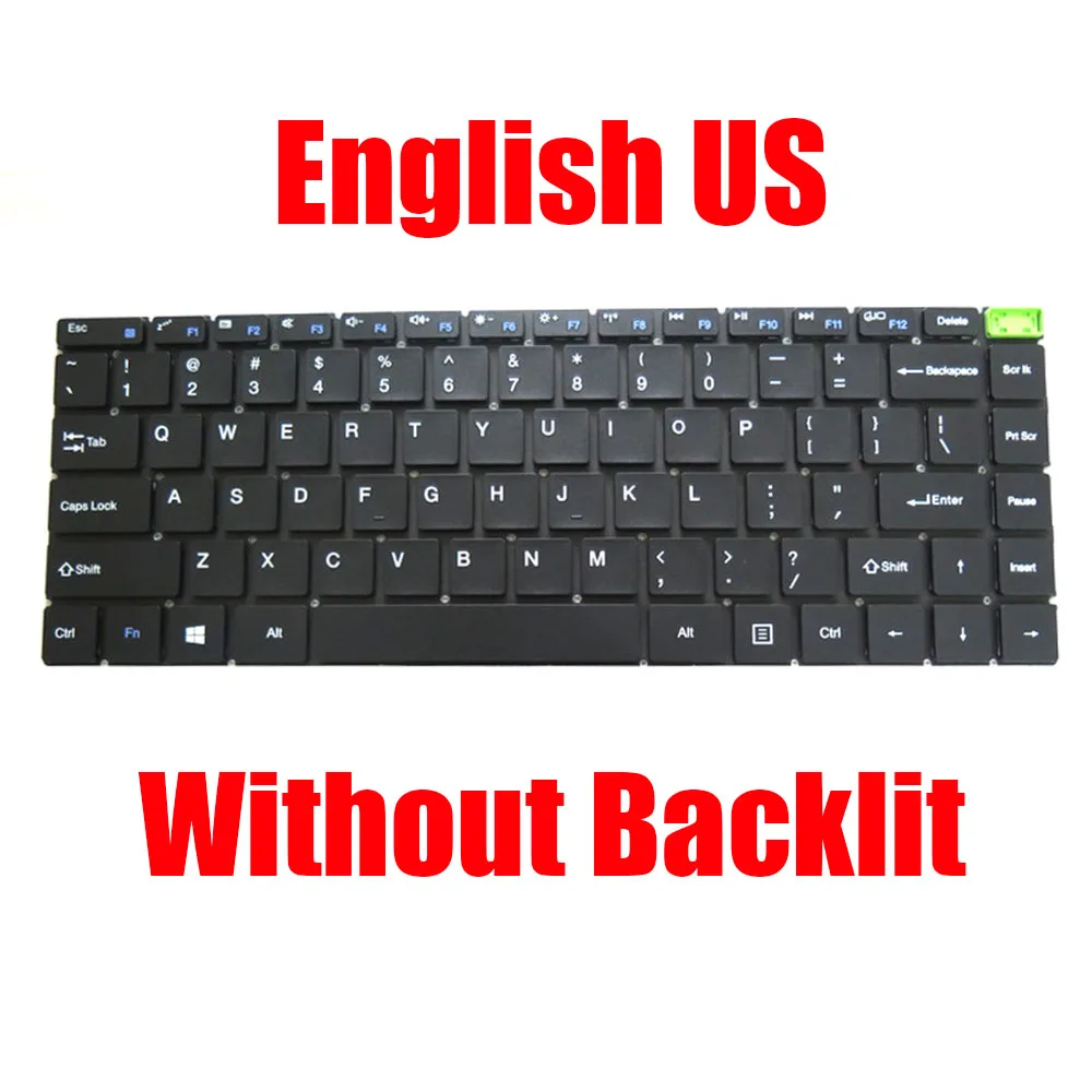 Laptop Keyboard MB30010003 XK-HS001 HK300-10 English US Czech CZ Black Without Backlit New