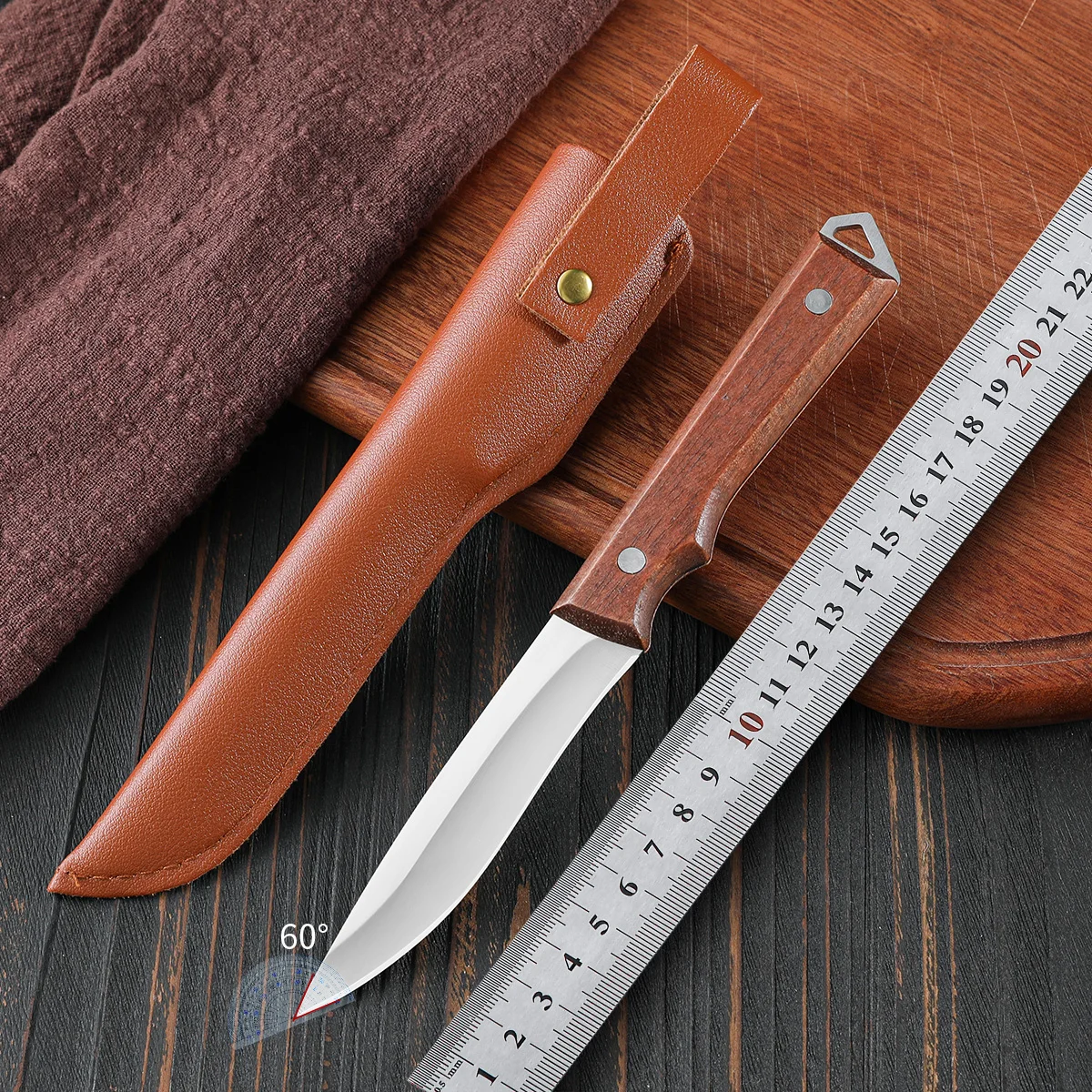 

Kitchen Knife Boning-Knife Cooking Knives Handmade Forged-Knife Meat Cleaver Stainless Steel Butcher-Knife With Sheath
