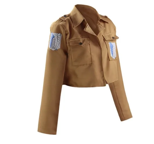 تنورة انيمي مثيرة على تيتان كوسبلاي Shingeki لا كيوجن سترة ريكون فيلق تنورة جلدية هوكشوت أحزمة الحمالات أكرمان كوستيوم #3