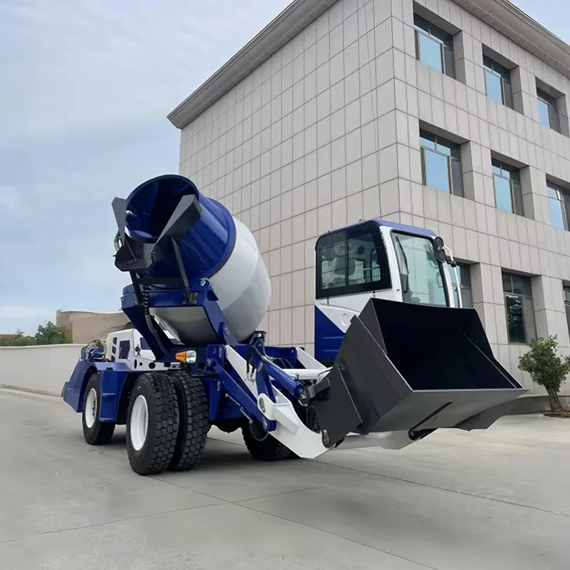 Cost Effective Sealed Hydraulic Cylinder Concrete Mixer From 1 To 5 Cubic Meters Cement Mixing Truck for Construction