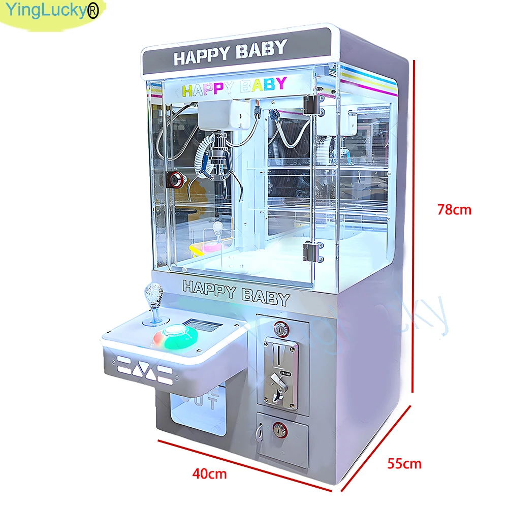 سعيد آلة مخلب صغيرة لعبة رافعة ل كرنفال ممر عملة تعمل KTV سينما LED 110 فولت 220 فولت ، بيت المد #6