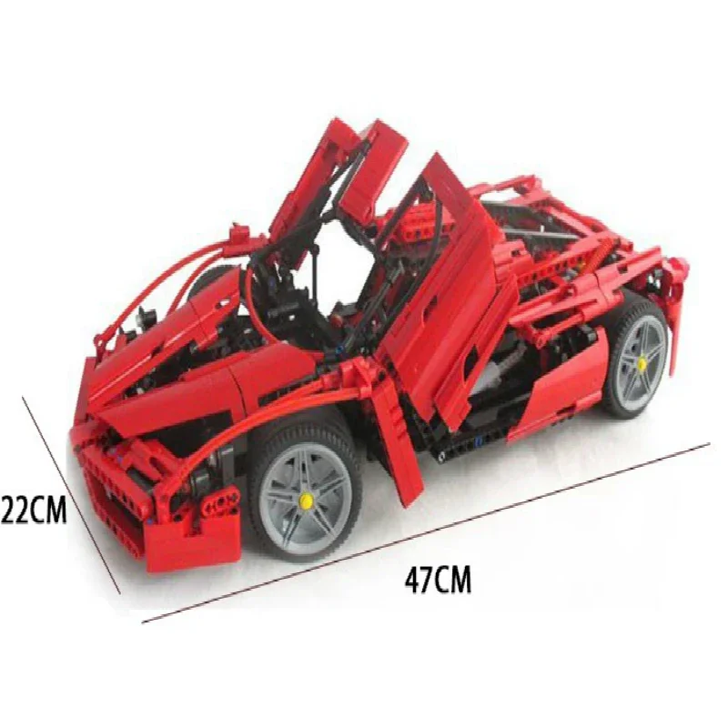 1359pcs Technical Racers Ferrare Enzo Super Car 1:10 Scale Sports Car Model 8653 Building Blocks Bricks Toys Boy Gift