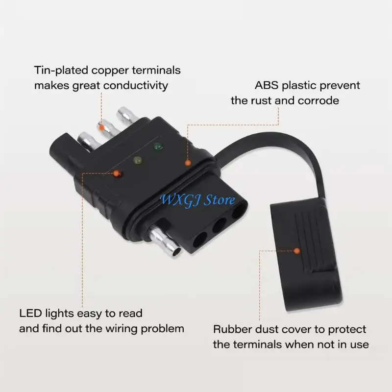 

37JE Small 4 Wire Trailer Light Circuit Tester Upgrades for Quick Fault Detection