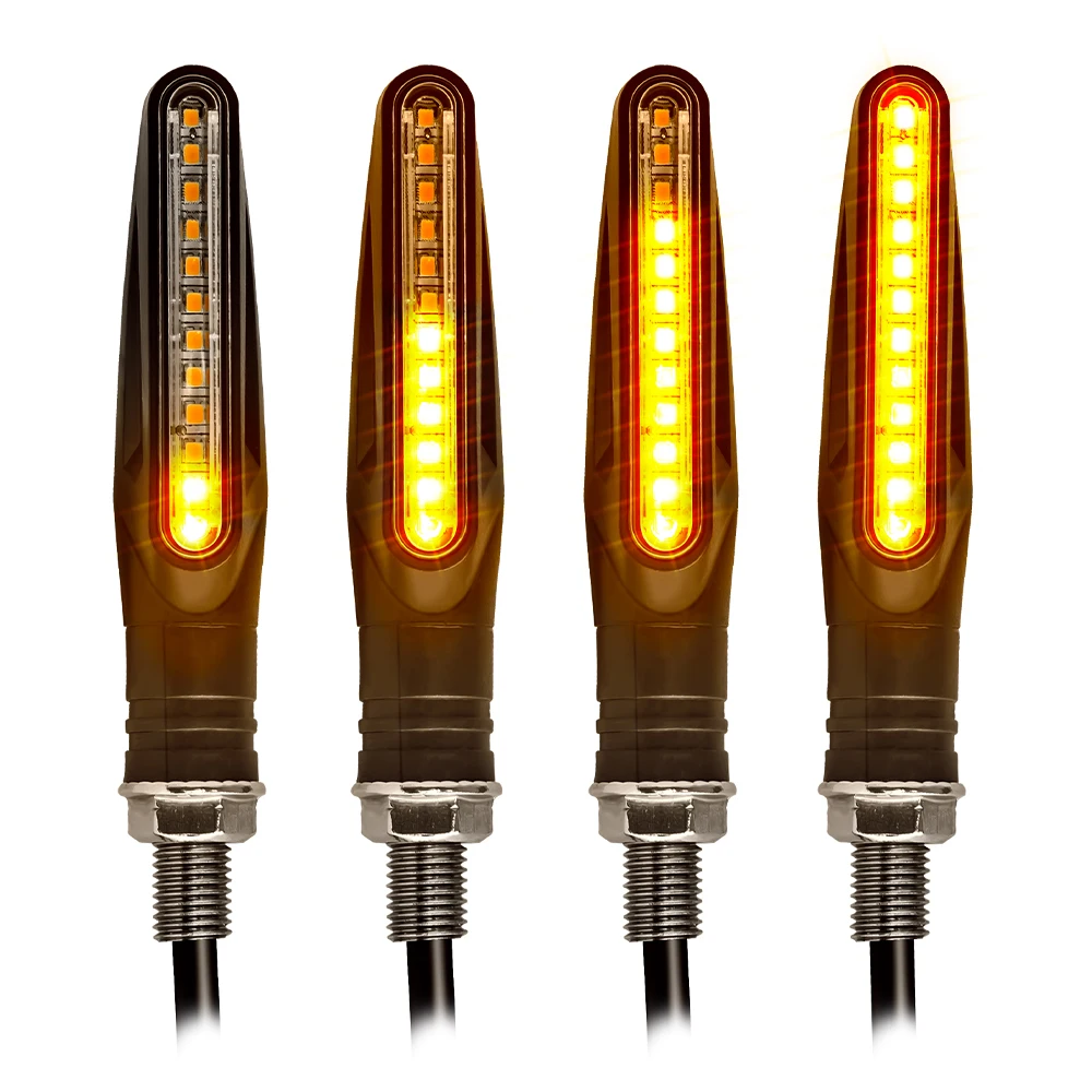 Clignotants LED directionnels pour moto, feu stop, feu arrière, lampe DRL