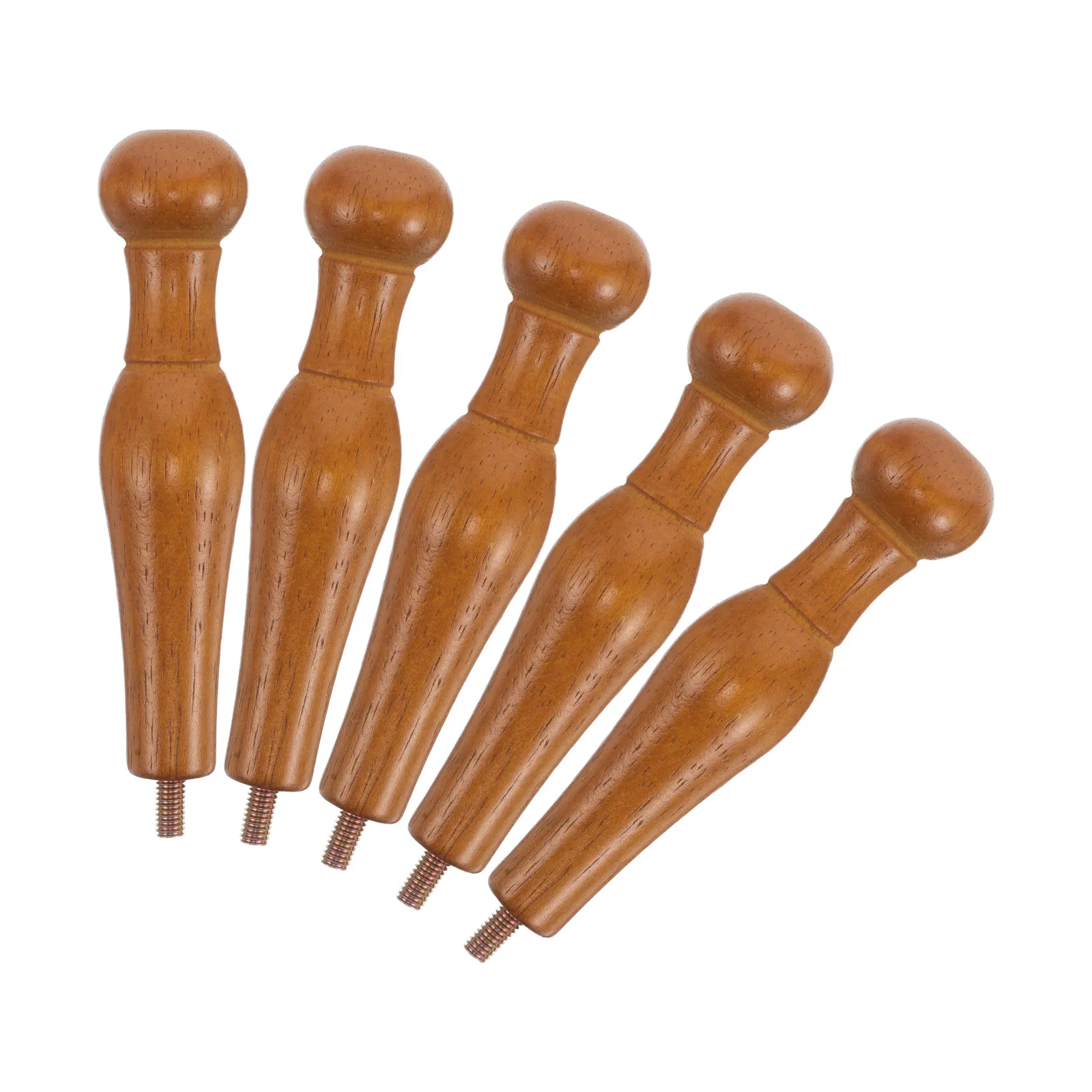 5Pcs Solid Wood Peg Hooks Screw-in Coat Rack Replacement Heavy Duty Garment Hanger for Entryway Bedroom Wall Mounted Towel Hat