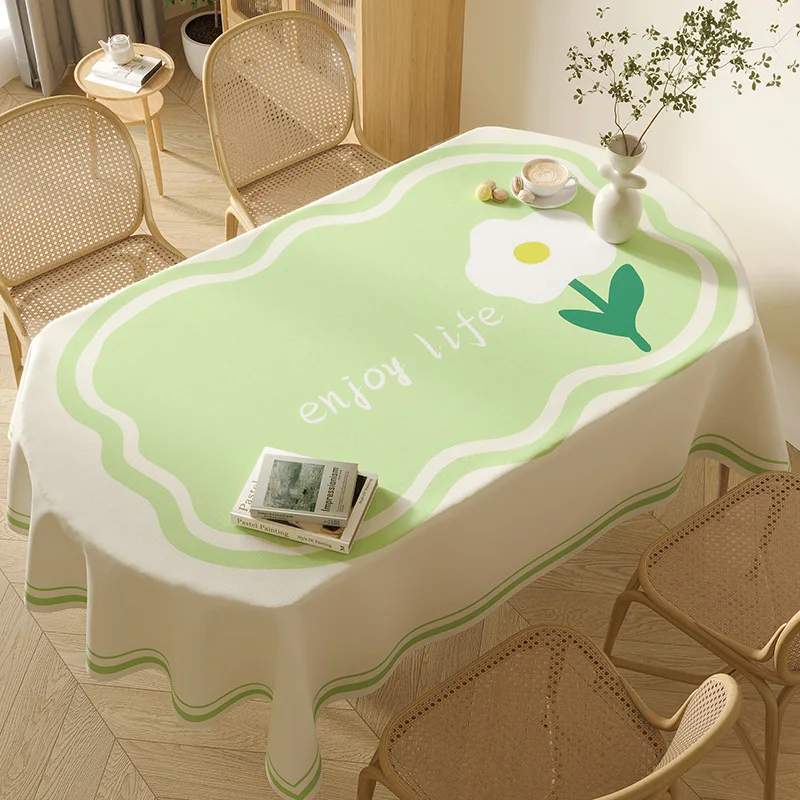 

1PC Printed Tablecloths Dining Table Mat Heat-Resistant Rectangle PVC Table Cloth Table Cupboard Mat Home Decor 방수 식탁보 Nappes