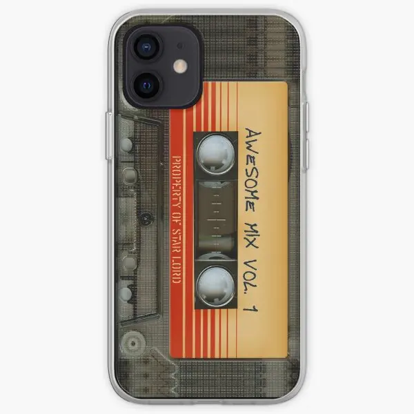 Awesome Transparent Mix Cassette Tape Vo  Phone Case Customizable for iPhone 6 6S 7 8 Plus 11 12 13 14 Pro Max Mini X XS XR Max