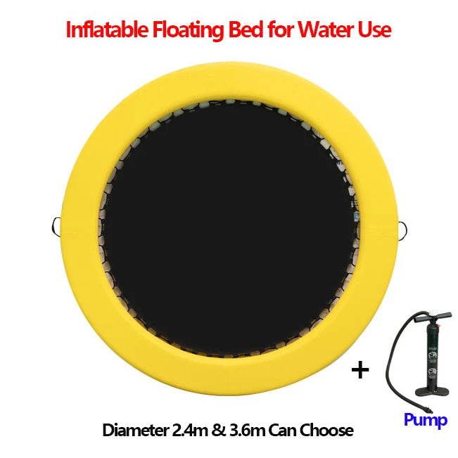 New Inflatable Circular Floating Platform with Netting PVC Swimming Pool Yacht Leisure High-buoyancy Lounger for Outdoor Use