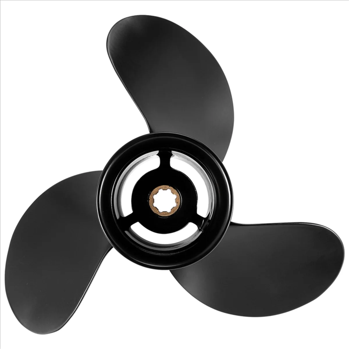 

#13J Automotive Parts & Accessories,Boat Outboard Propeller 8 Spline Tooth 3 Blade Propeller For Mercury,Black