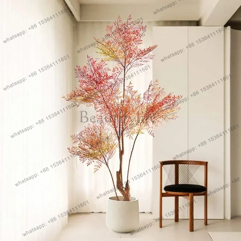 

LXNantianzhu advanced bionic green plant ornament anti-real green plant indoor living room floor-to-ceiling potted plant
