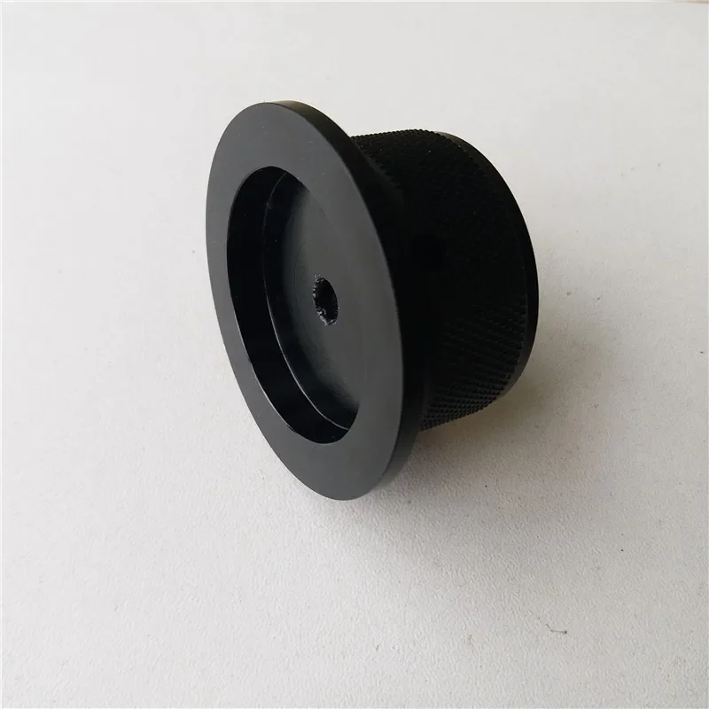 1Pcs Aluminum Alloy Knob For Potentiometer Knobs Cap Black Knurled 50*25mm Car Knob Switch Encoder Volume Control For Amplifier